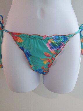 Rio De Sol Acqua Flora Micro Bikini Bottom NWT Sz M